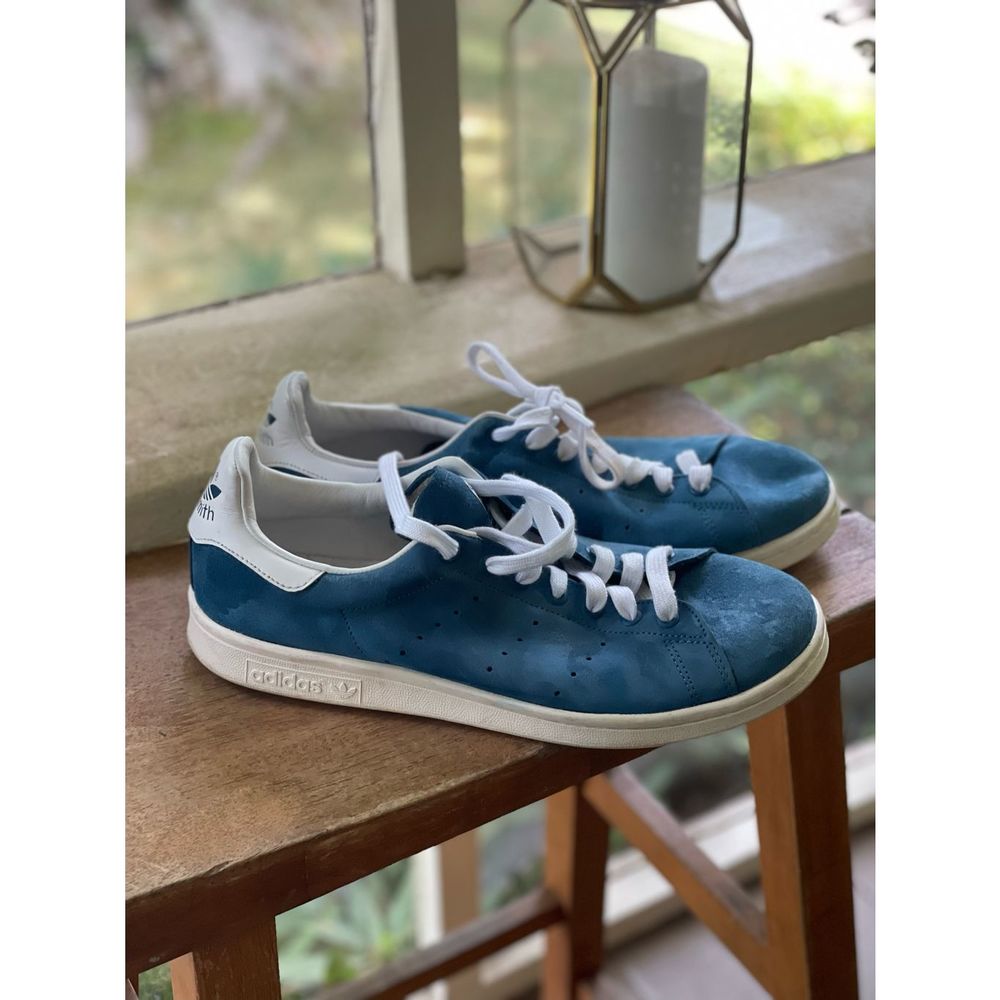 ADIDAS Mens Stan Smith Blue Suede size 9